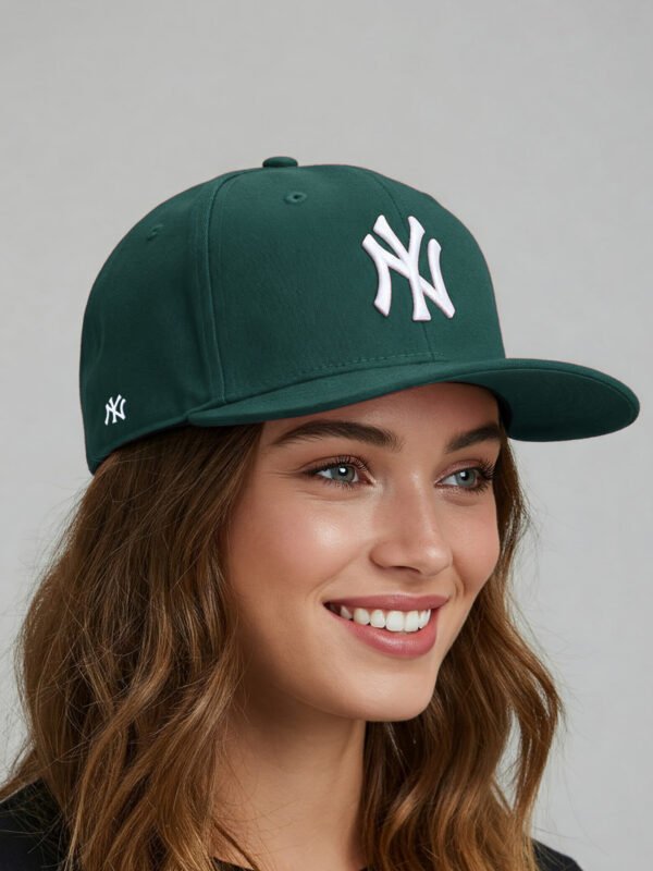 NY Nakışlı Cotton Şapka Premium Hiphop Kep Unisex - Yeşil